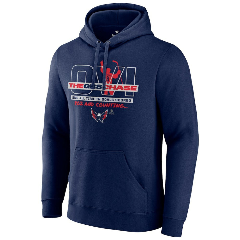 Alexander Ovechkin Washington Capitals GR8 Chase Pullover Hoodie - Navy - NHL 5269363