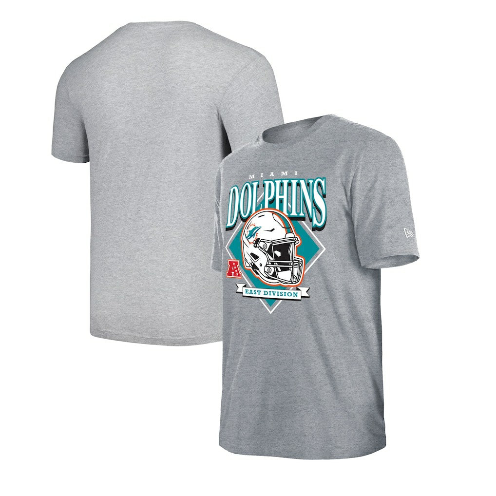 Miami Dolphins New Era Team Logo T-Shirt Gray