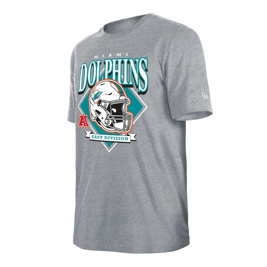 Miami Dolphins New Era Team Logo T-Shirt Gray