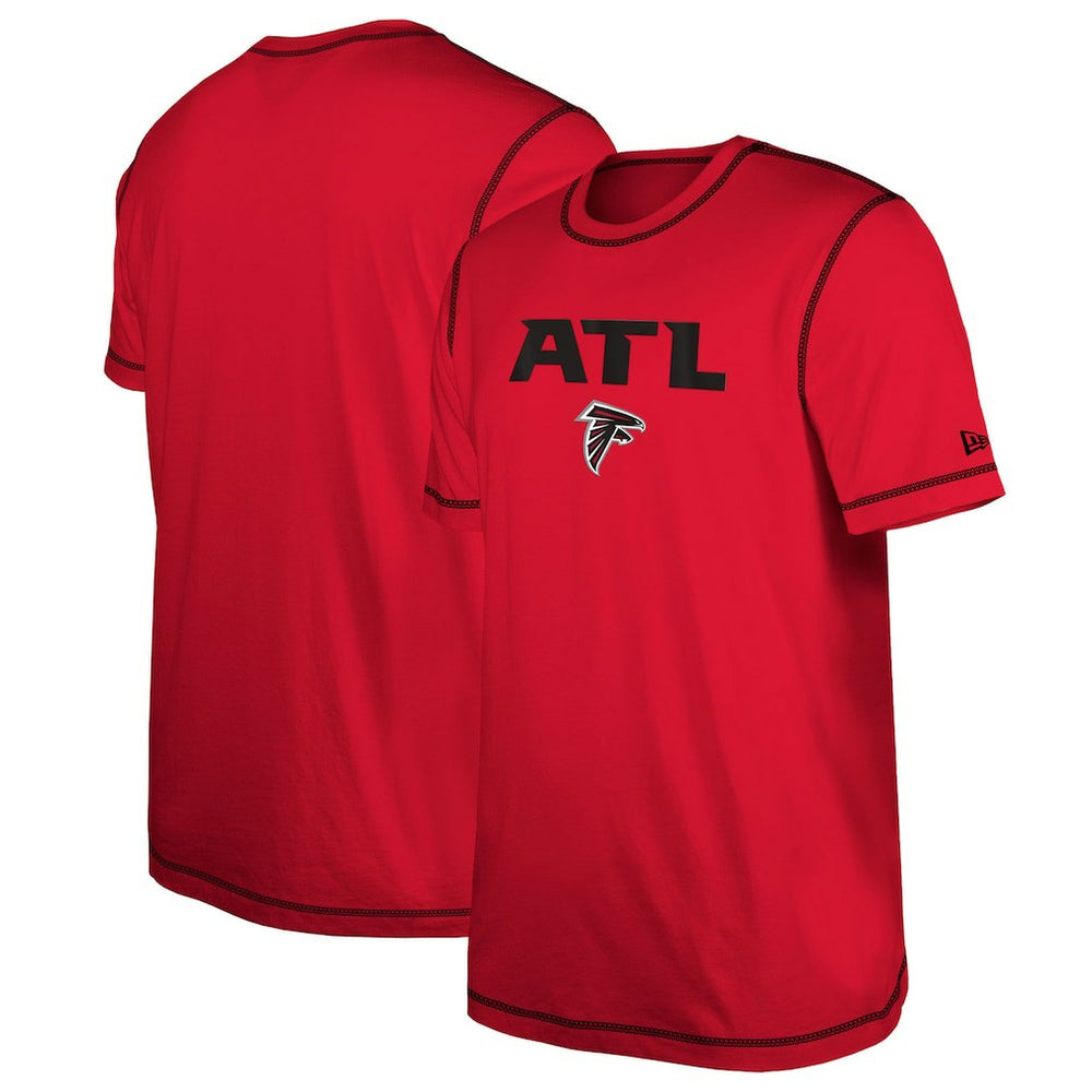 Atlanta Falcons New Era Third Down Puff Print T-Shirt Red