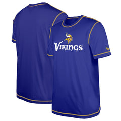 Minnesota Vikings New Era Third Down Puff Print T-Shirt Purple