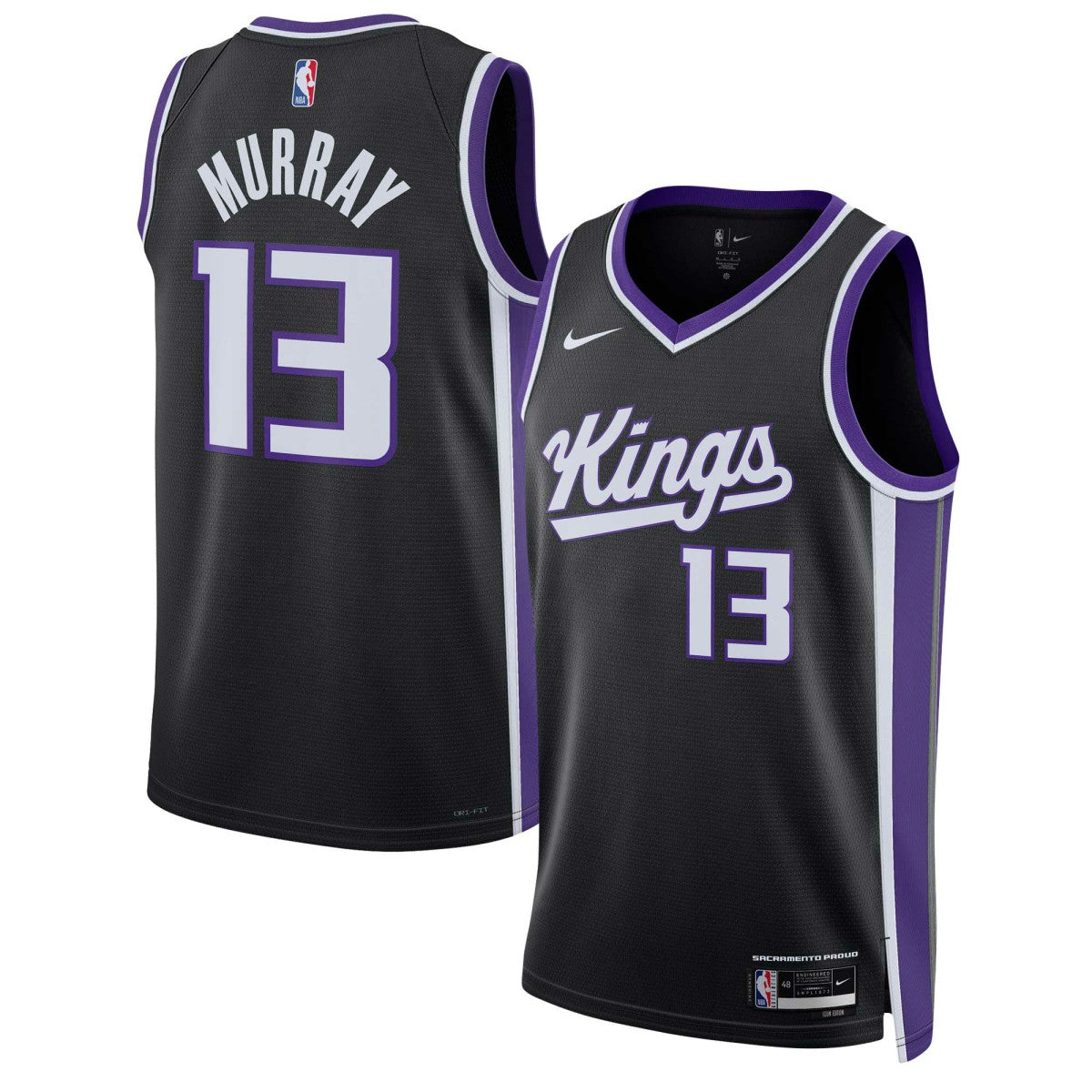 Keegan Murray Sacramento Kings Unisex Swingman Jersey Icon Edition Black | Nike for sale
