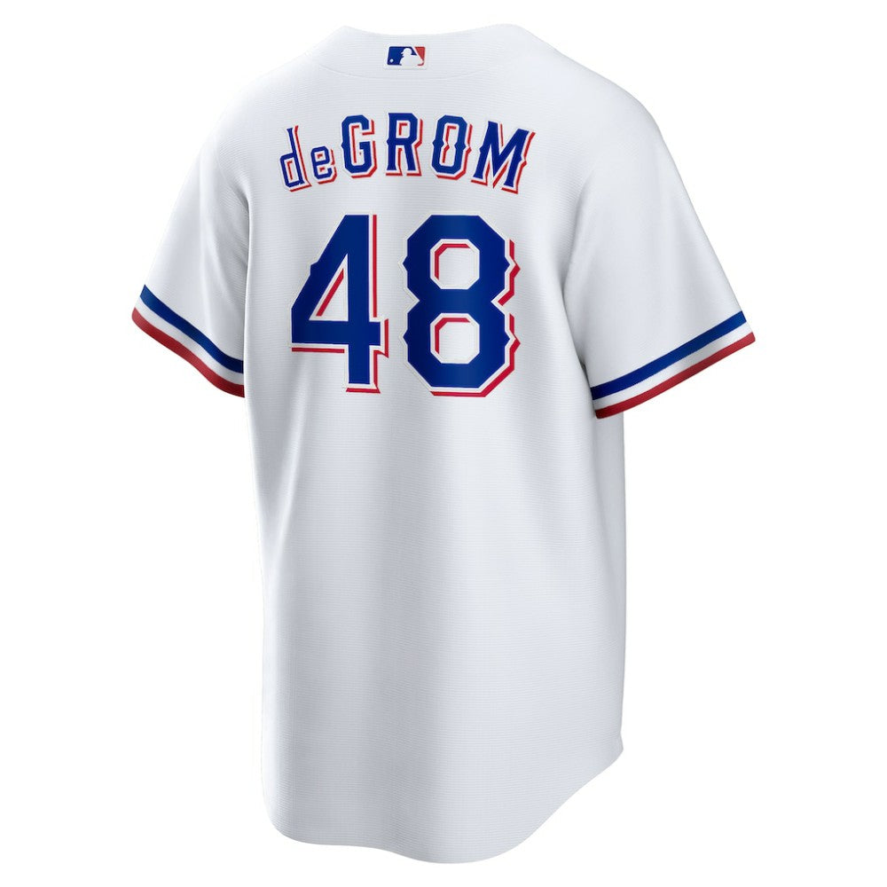 Jacob deGrom Texas Rangers Nike Home Replica Player Jersey - White - Nike on Sale