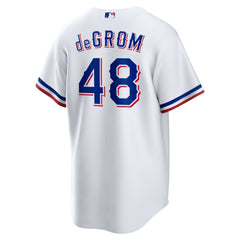 Jacob deGrom Texas Rangers Nike Home Replica Player Jersey - White - Nike on Sale