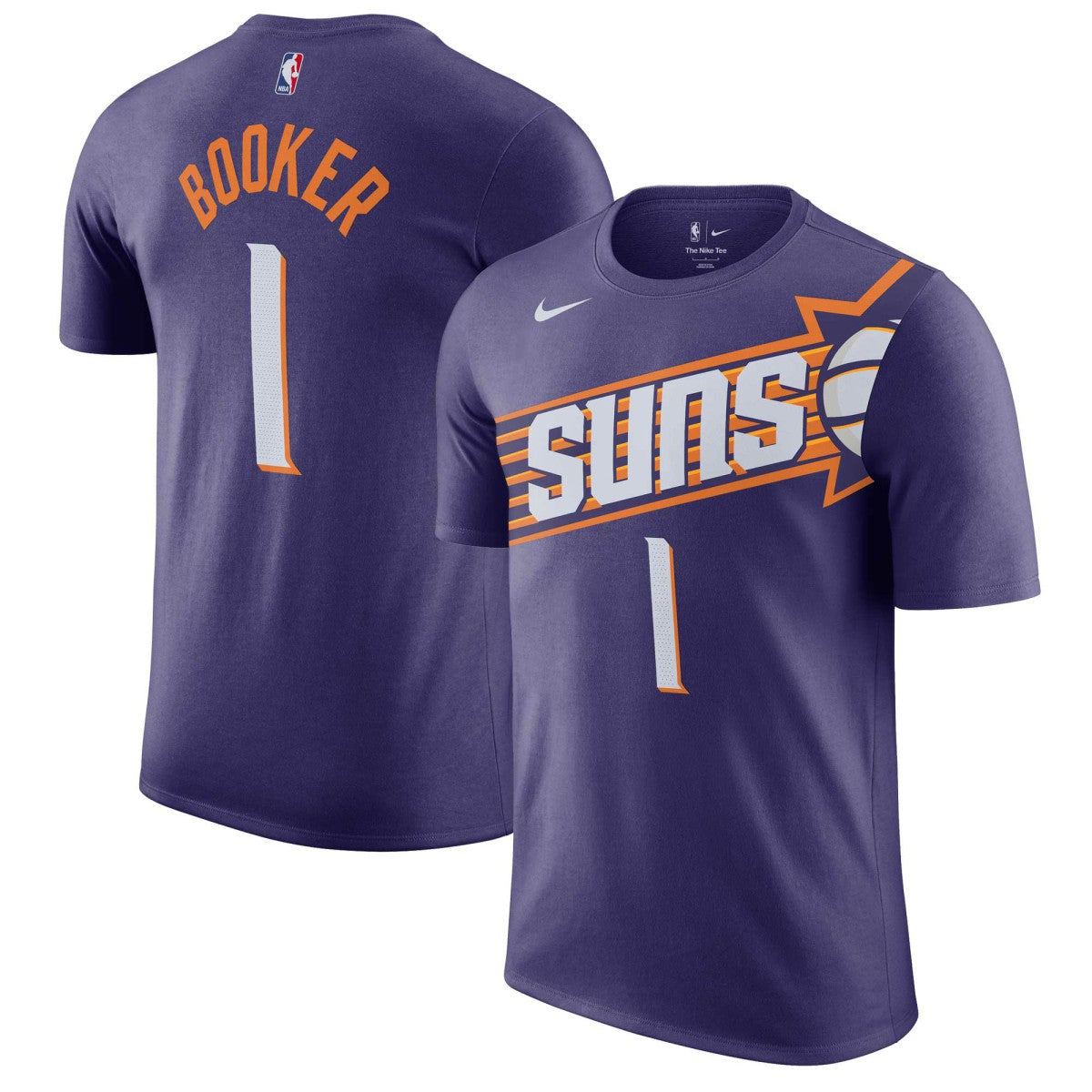 Devin Booker Phoenix Suns Icon 2022/23 Name & Number T-Shirt Purple | Nike US
