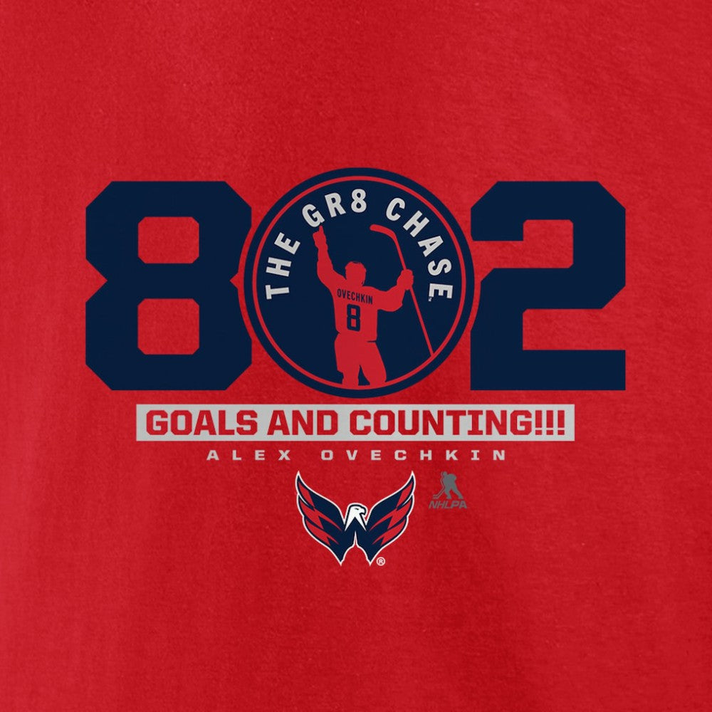 Alexander Ovechkin Washington Capitals Fanatics The Gr8 Chase T-Shirt - Red - NHL 5271695