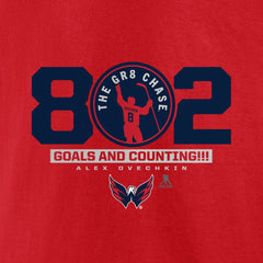 Alexander Ovechkin Washington Capitals Fanatics The Gr8 Chase T-Shirt - Red - NHL 5271695