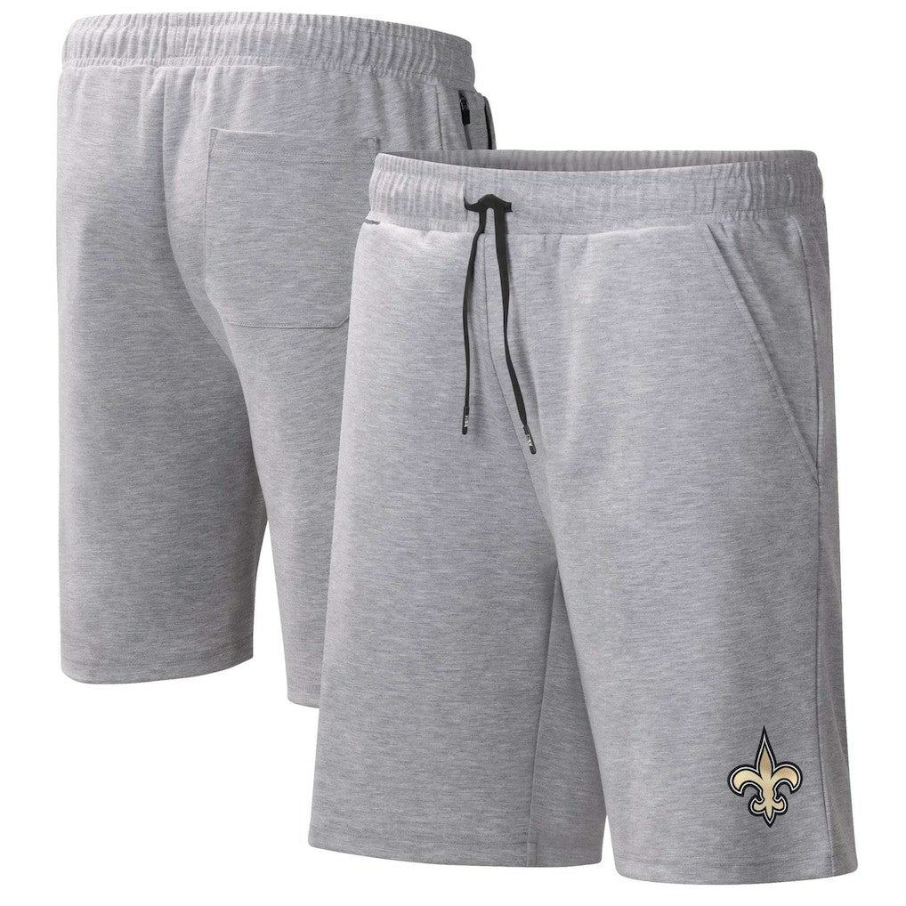 New Orleans Saints MSX by Michael Strahan Trainer Shorts Heather Gray