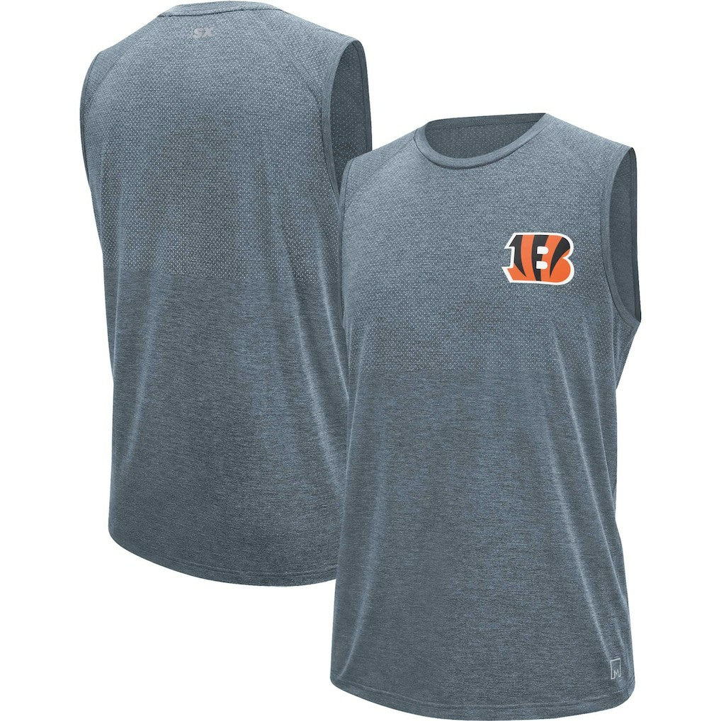 Cincinnati Bengals MSX by Michael Strahan Warm Up Sleeveless T-Shirt Gray