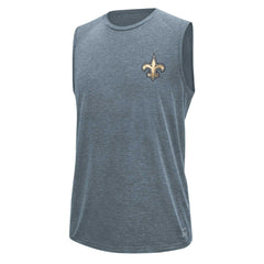 New Orleans Saints MSX by Michael Strahan Warm Up Sleeveless T-Shirt Gray
