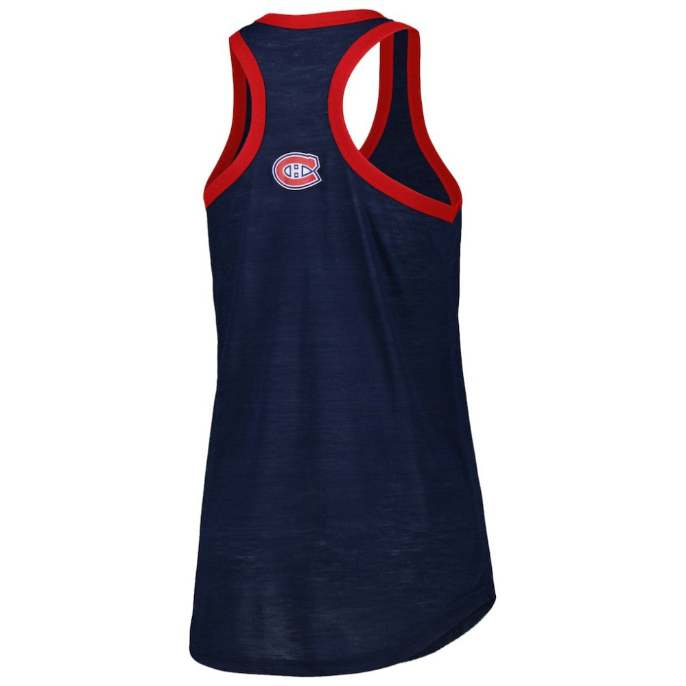 Montreal Canadiens G-III 4Her by Carl Banks Women's First Base Racerback Scoop Neck Tank Top - Navy - NHL 5271914