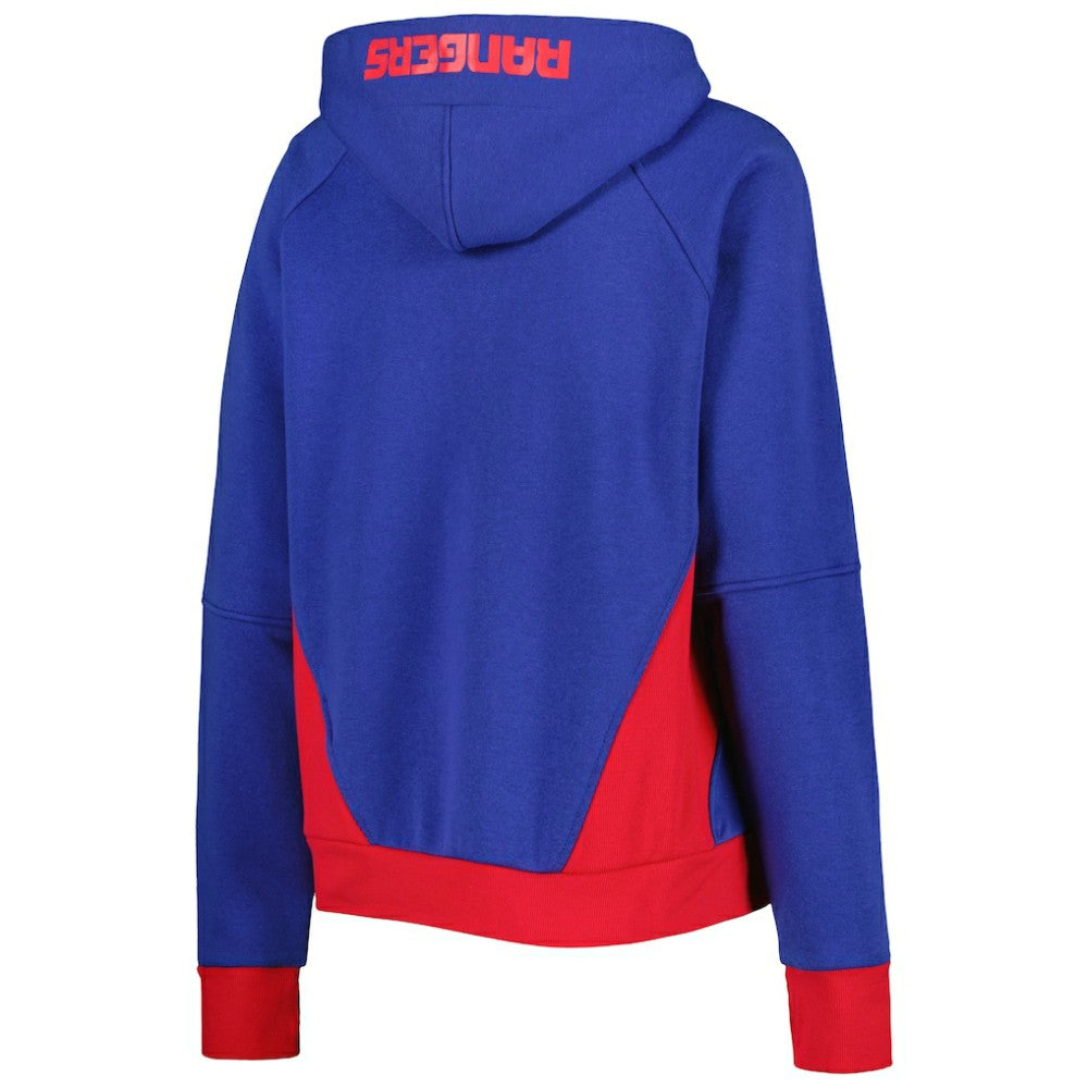 New York Rangers Starter Women's Wishbone Half-Zip Hoodie - Blue - NHL 5271986
