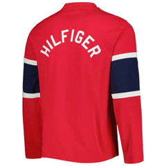 Washington Capitals Tommy Hilfiger Walter Lace-Up Long Sleeve Top - Red - NHL 5272046