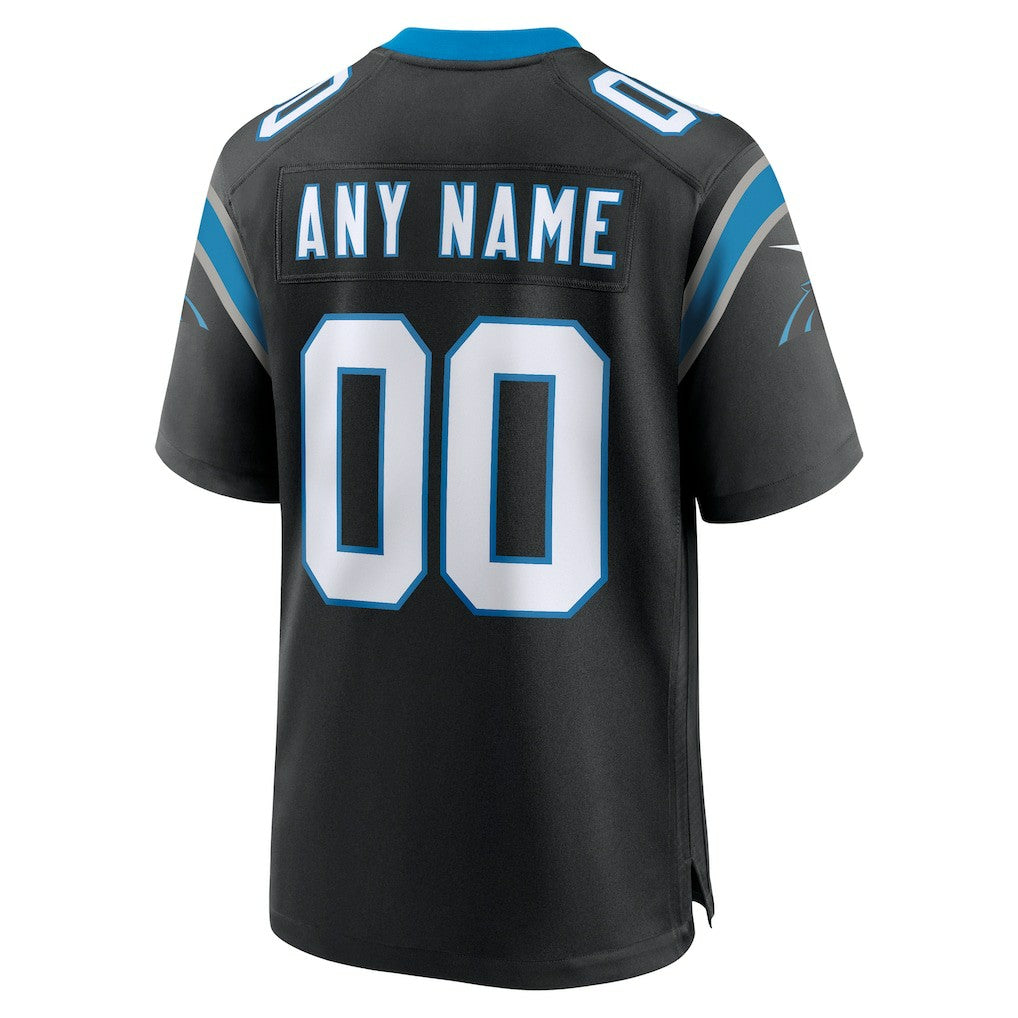 Nike Carolina Panthers Custom Game Jersey Black