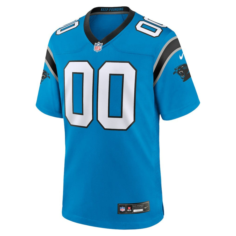 Nike Carolina Panthers Alternate Custom Game Jersey Blue