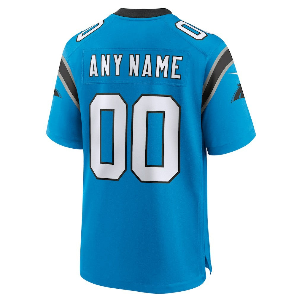 Nike Carolina Panthers Alternate Custom Game Jersey Blue