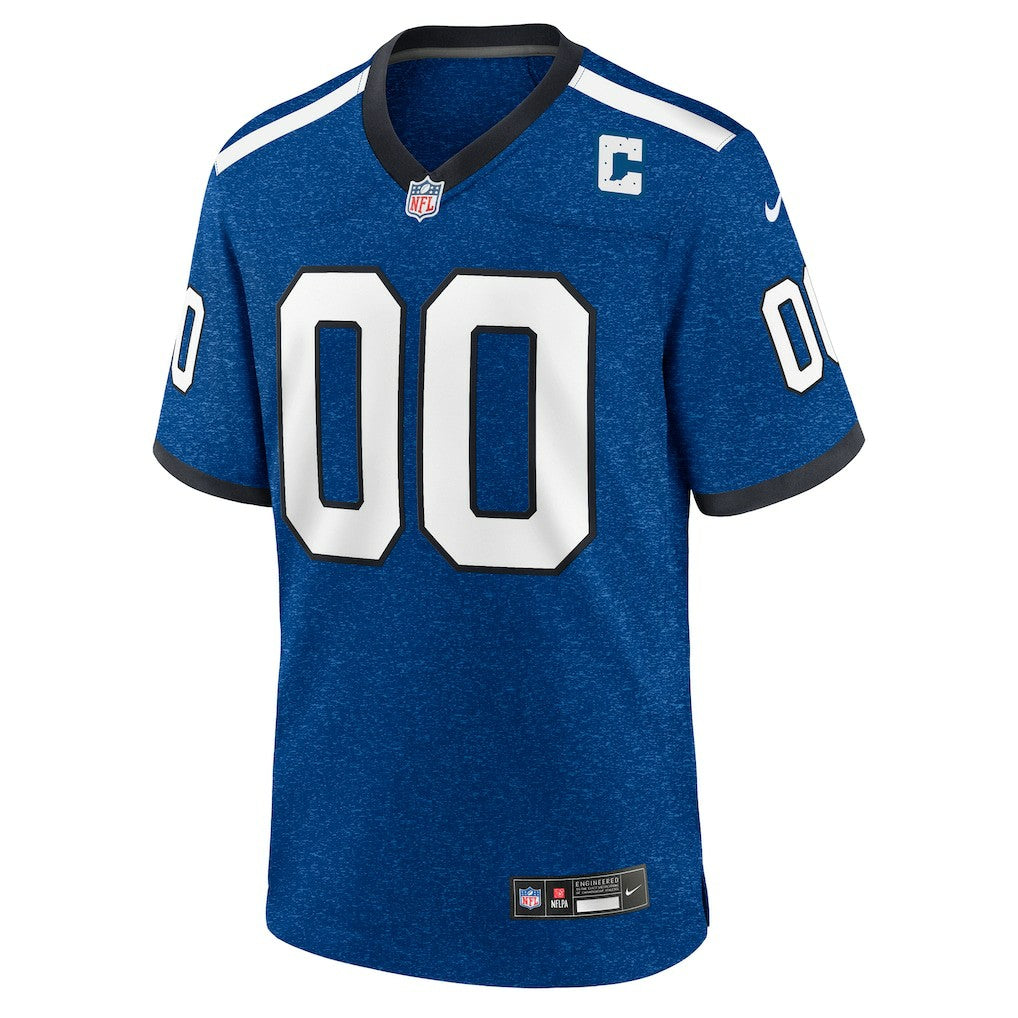 Nike Indiana Nights Indianapolis Colts Alternate Custom Game Jersey Blue