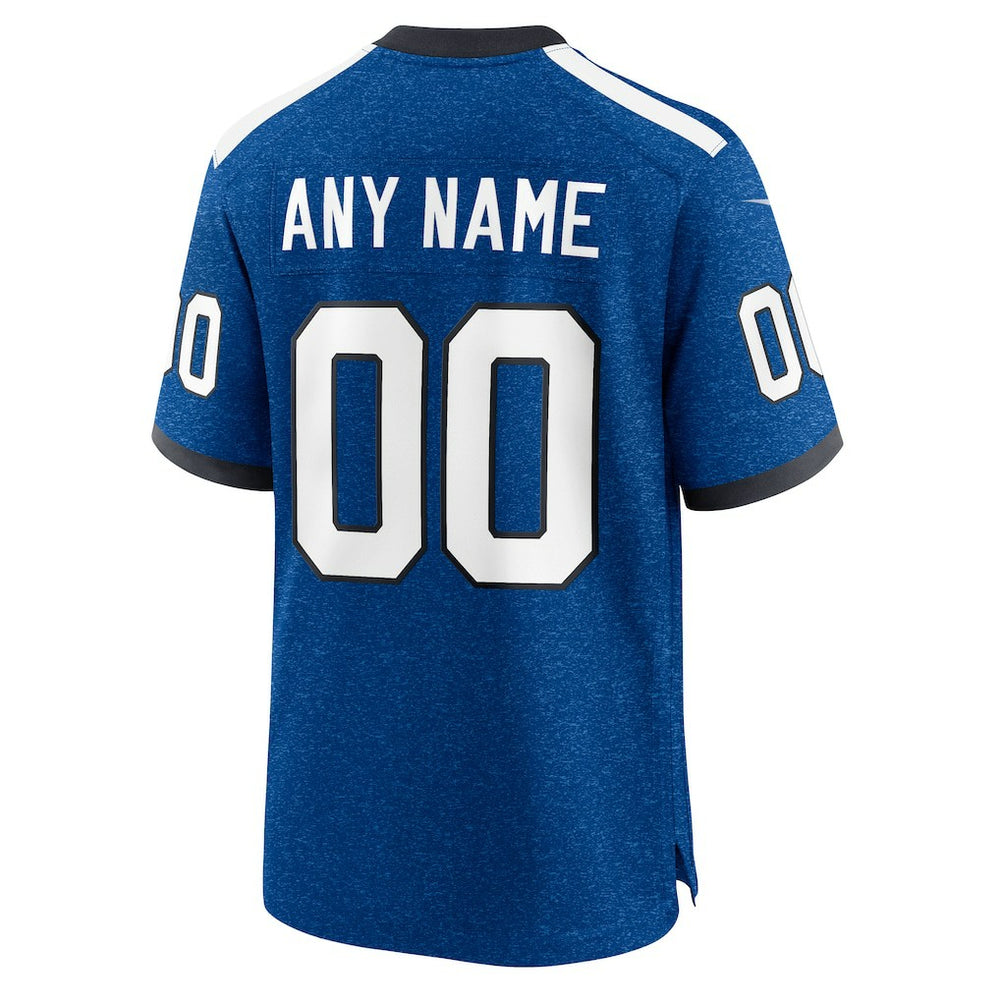 Nike Indiana Nights Indianapolis Colts Alternate Custom Game Jersey Blue