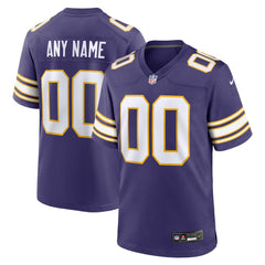 Nike Minnesota Vikings Classic Custom Game Jersey Purple