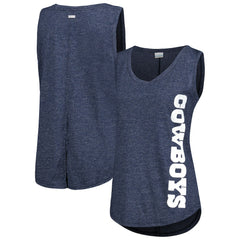 Columbia Dallas Cowboys Women's Cades Cape Omni-Wick Tri-Blend Tank Top Navy