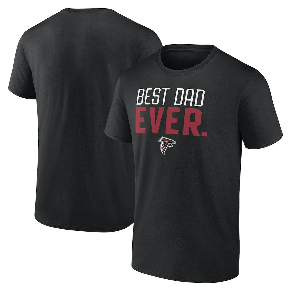 Atlanta Falcons Best Dad Ever Team T-Shirt Black