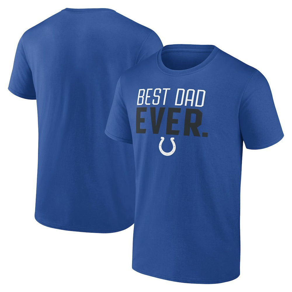 Indianapolis Colts Best Dad Ever Team T-Shirt Royal