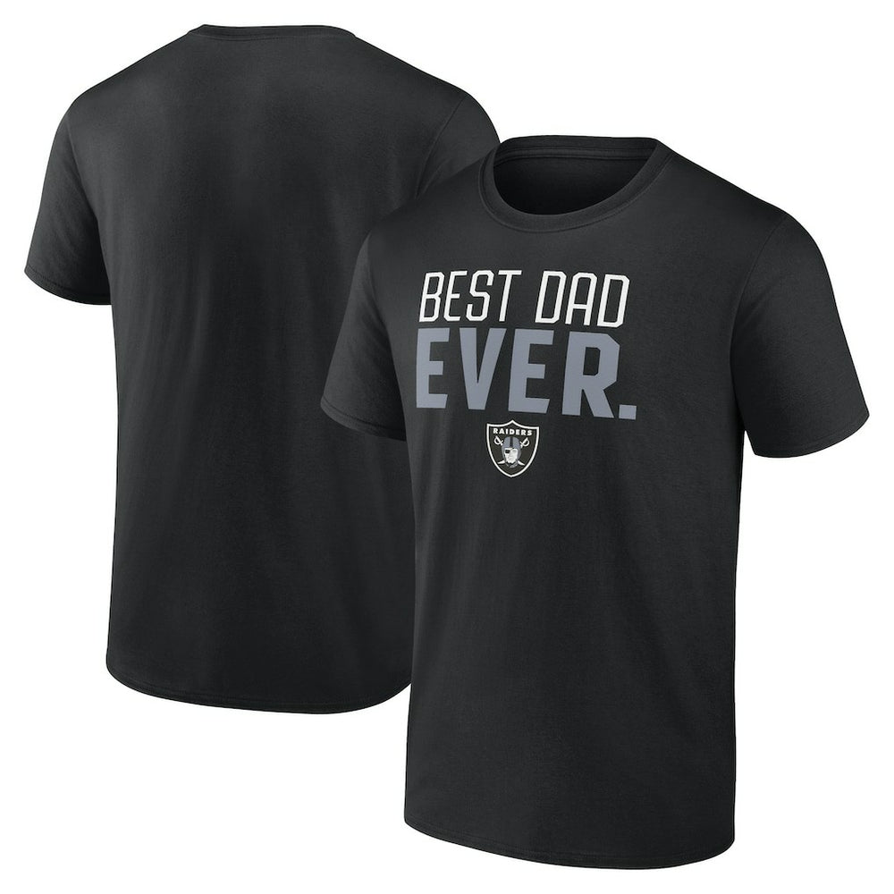 Las Vegas Raiders Best Dad Ever Team T-Shirt Black