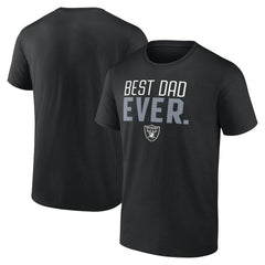 Las Vegas Raiders Best Dad Ever Team T-Shirt Black