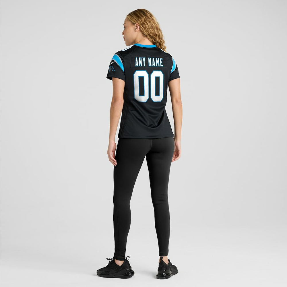 Nike Carolina Panthers Women's Custom Game Jersey Black