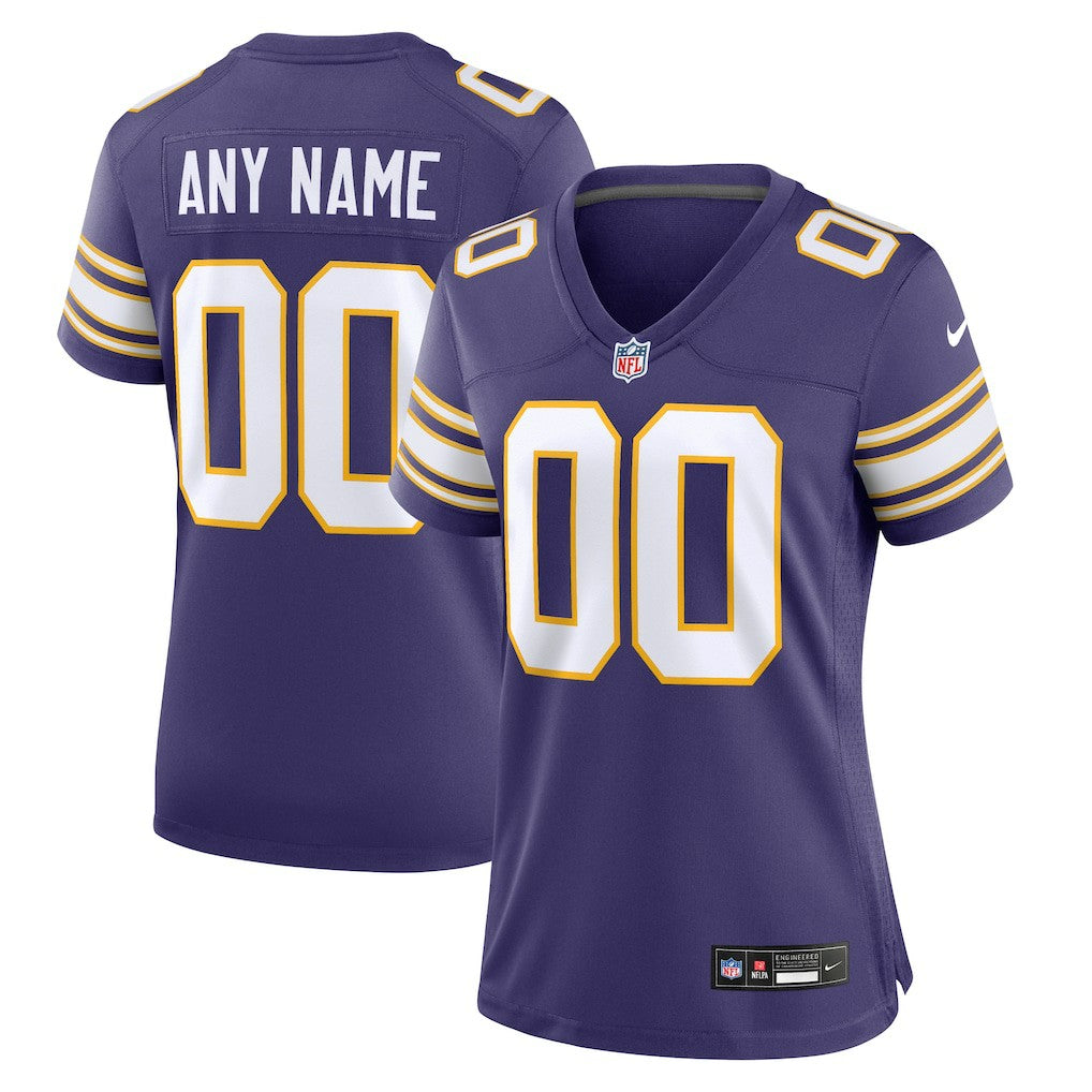 Nike Minnesota Vikings Women's Classic Custom Game Jersey Purple