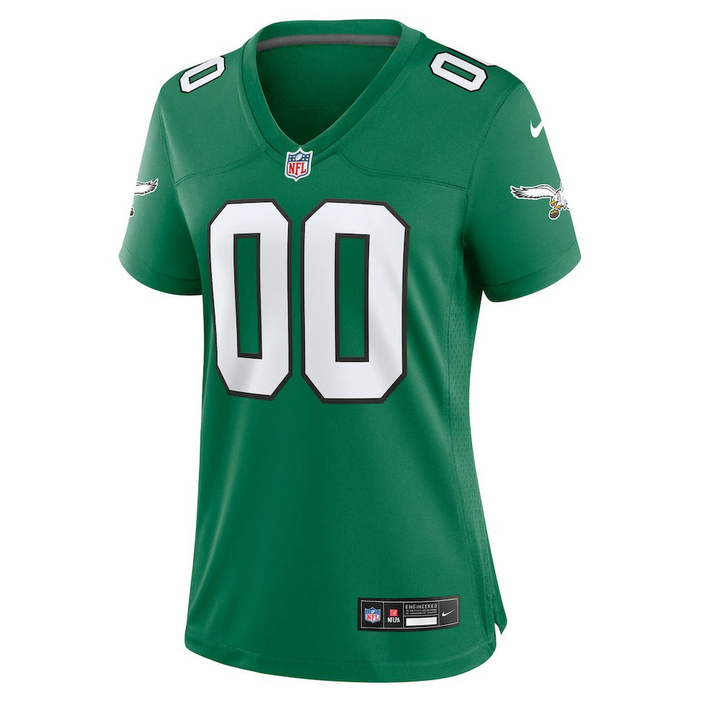 Nike Philadelphia Eagles Women's Alternate Custom Game Jersey Kelly Green