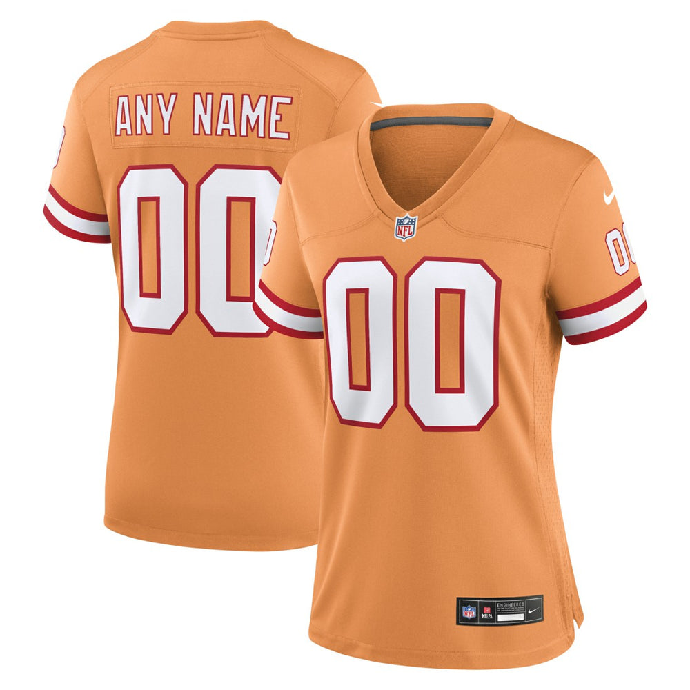 Nike Tampa Bay Buccaneers Women's Custom Throwback Game Jersey Orange