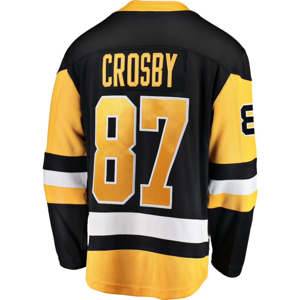 Sidney Crosby Pittsburgh Penguins Fanatics Captain Patch Home Breakaway Jersey - Black - NHL 5275446
