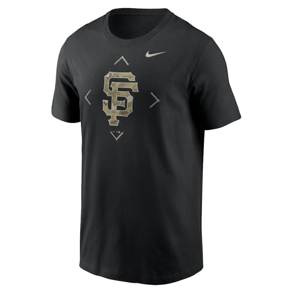 San Francisco Giants Nike Camo Logo T-Shirt - Black - Nike Lifestyle