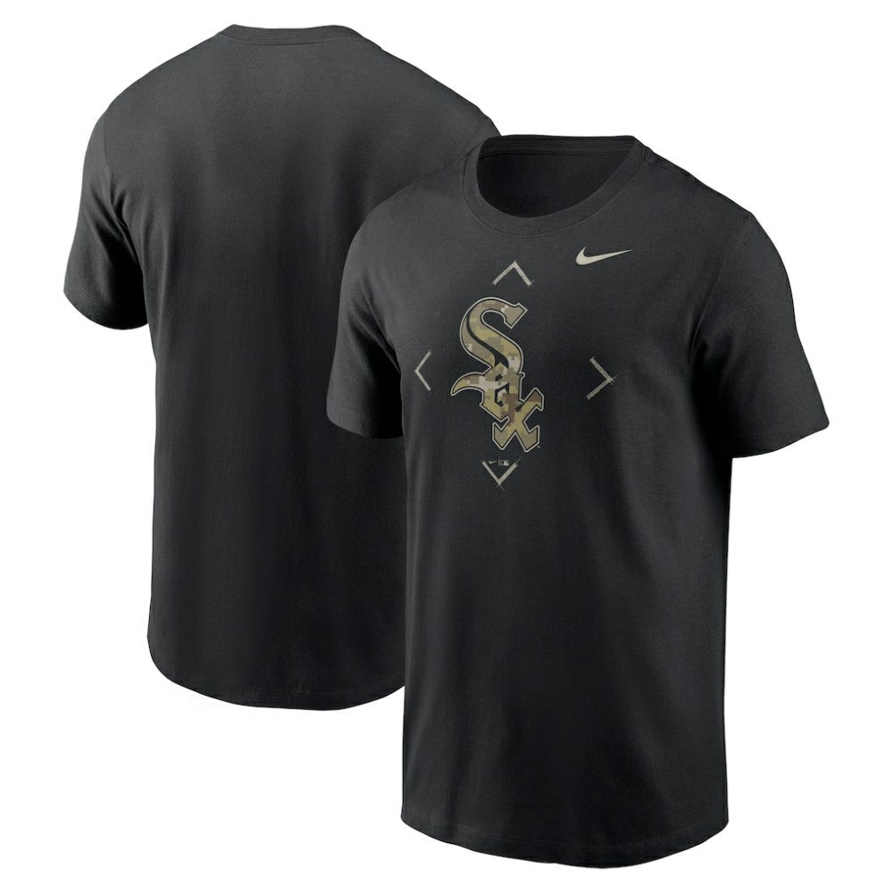 Chicago White Sox Nike Camo Logo T-Shirt - Black - Nike on Sale