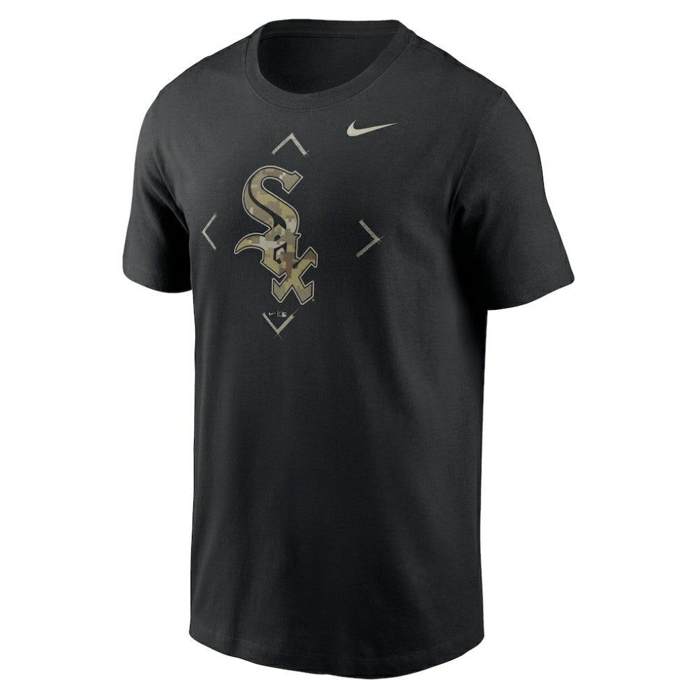 Chicago White Sox Nike Camo Logo T-Shirt - Black - Nike on Sale