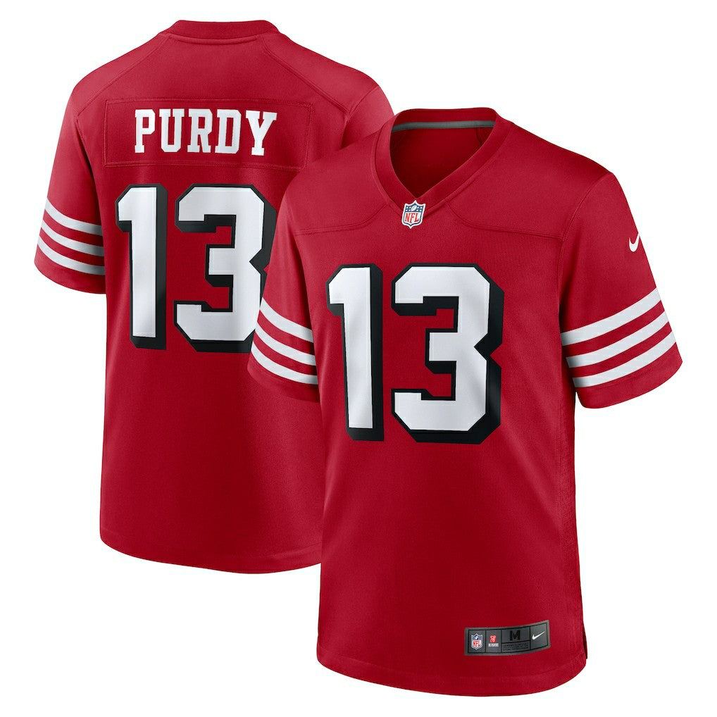 Nike Brock Purdy San Francisco 49ers Alternate Game Player Jersey Scarlet