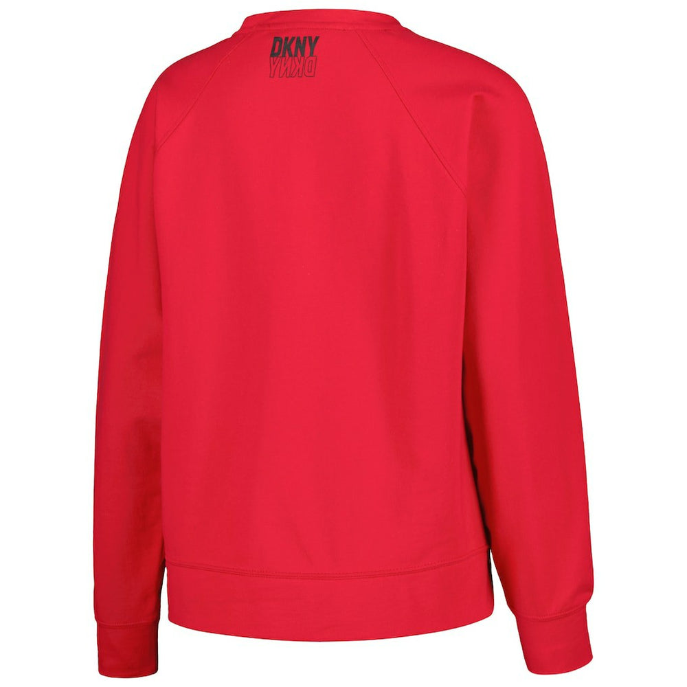 Chicago Bulls DKNY Sport Women's Regina Raglan Pullover Sweatshirt Red