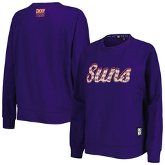 Phoenix Suns DKNY Sport Women's Regina Raglan Pullover Sweatshirt Purple