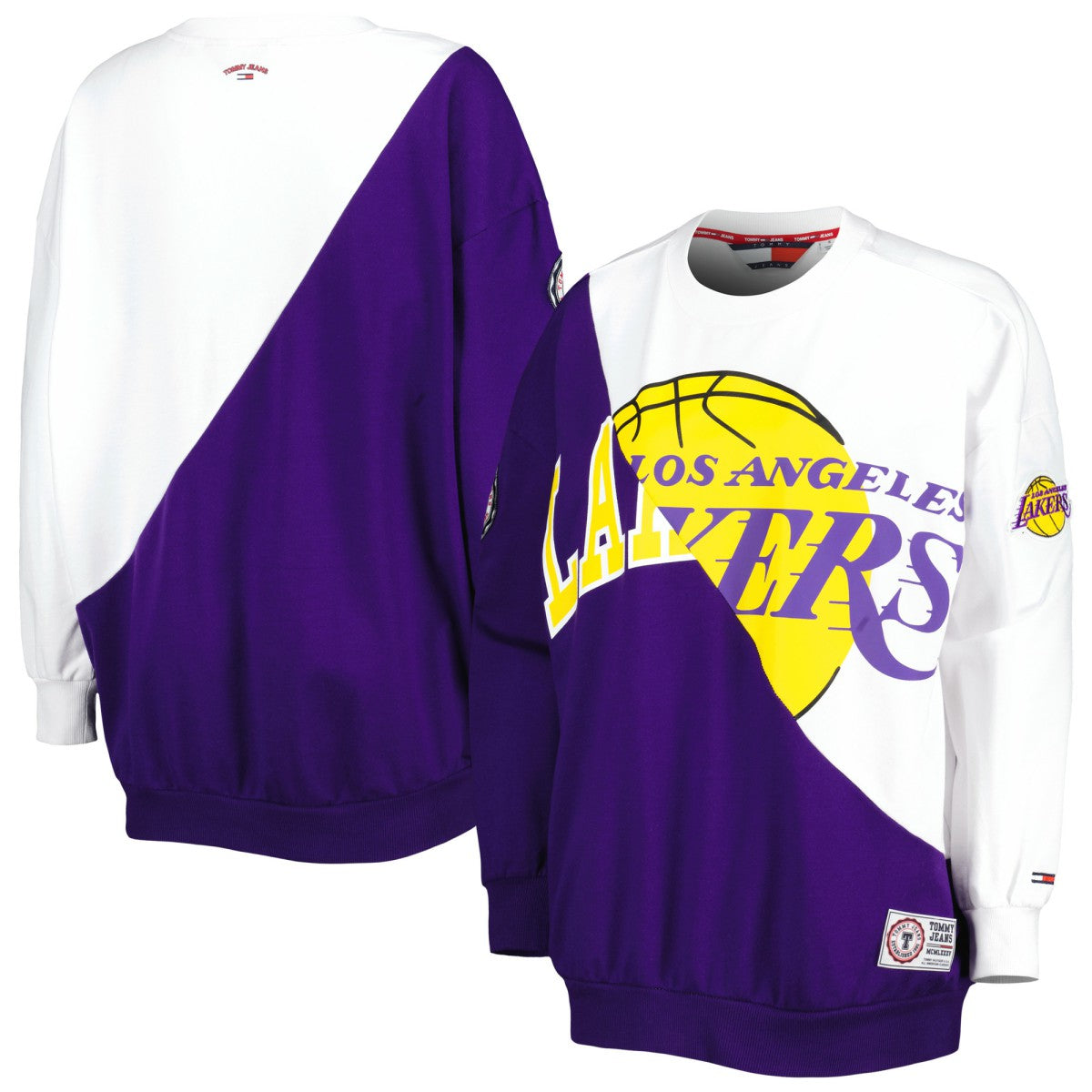 Los Angeles Lakers Tommy Jeans Women's Ariel Pullover Sweatshirt Purple/White