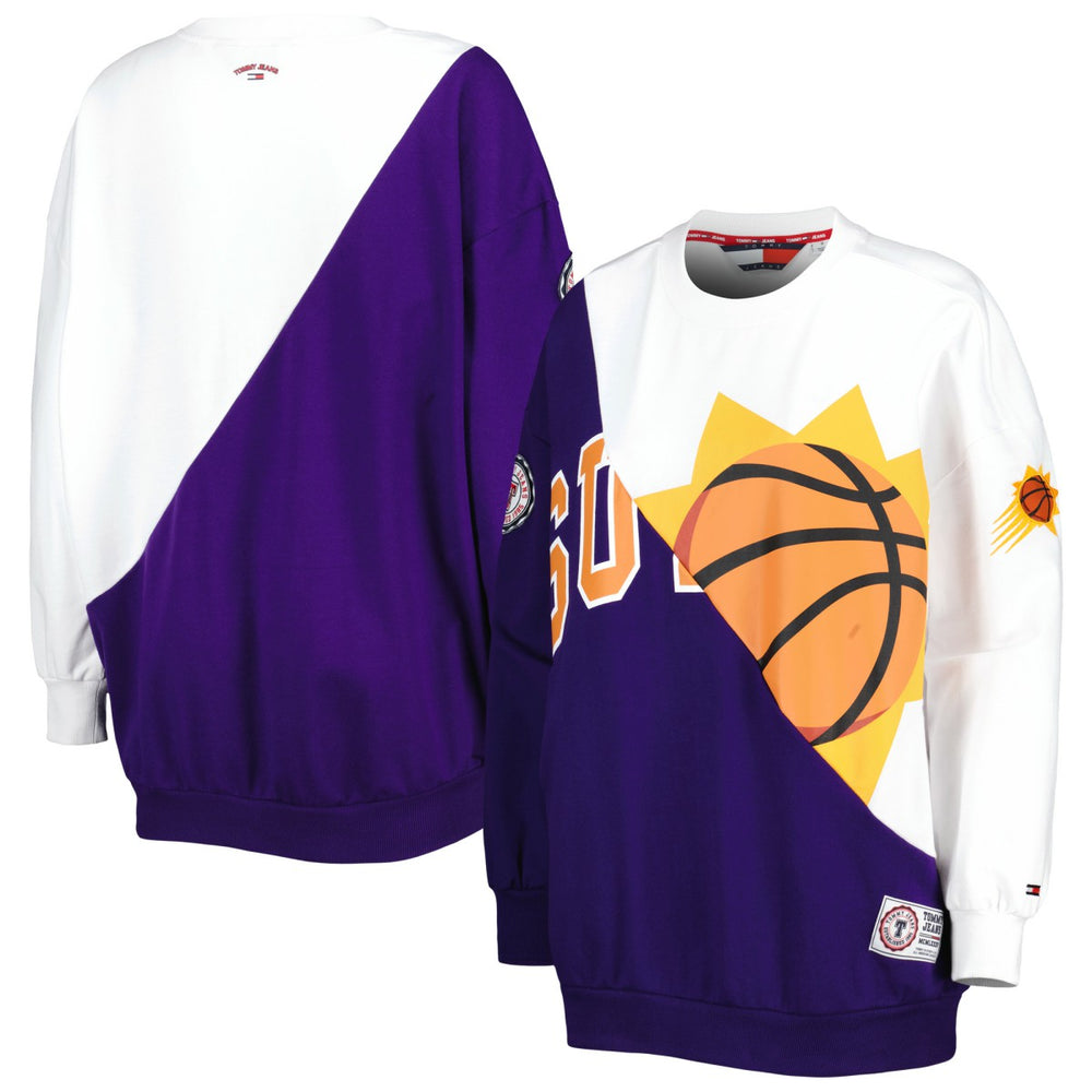 Phoenix Suns Tommy Jeans Women's Ariel Pullover Sweatshirt Purple/White