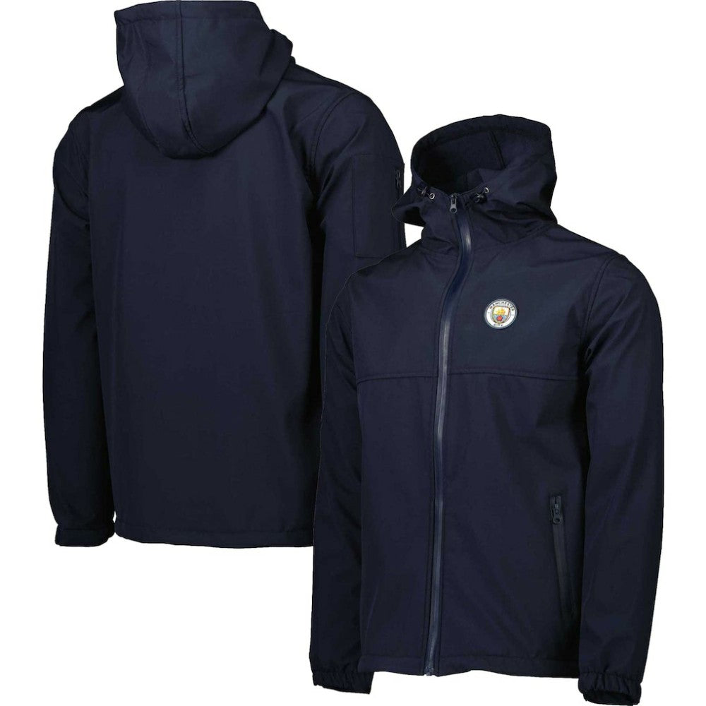 Manchester City Three-Layer Full-Zip Hooded Jacket Navy