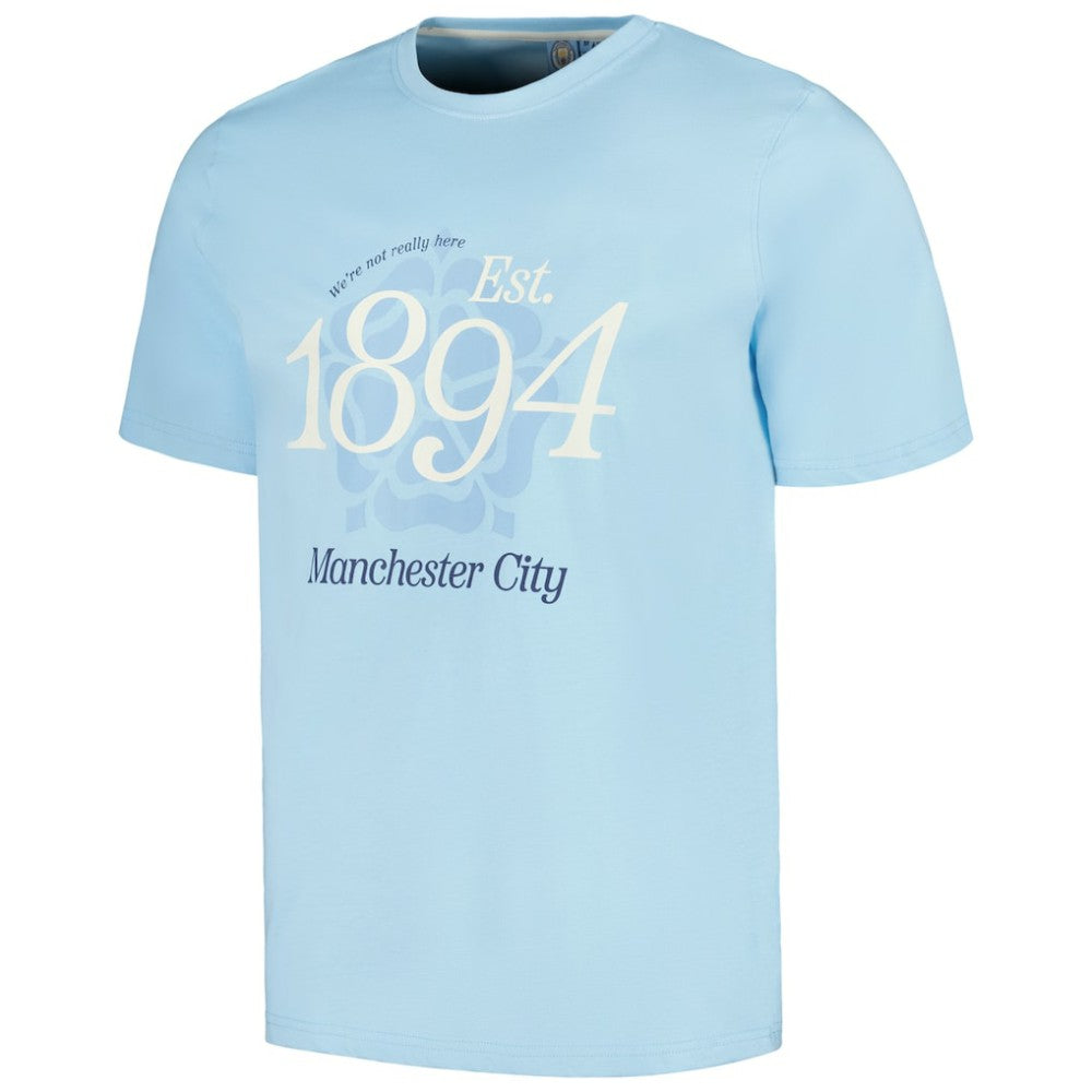 Manchester City Established Relaxed Fit T-Shirt Sky Blue