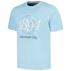 Manchester City Established Relaxed Fit T-Shirt Sky Blue