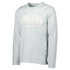 Manchester City Heavy Long Sleeve T-Shirt Sky Blue