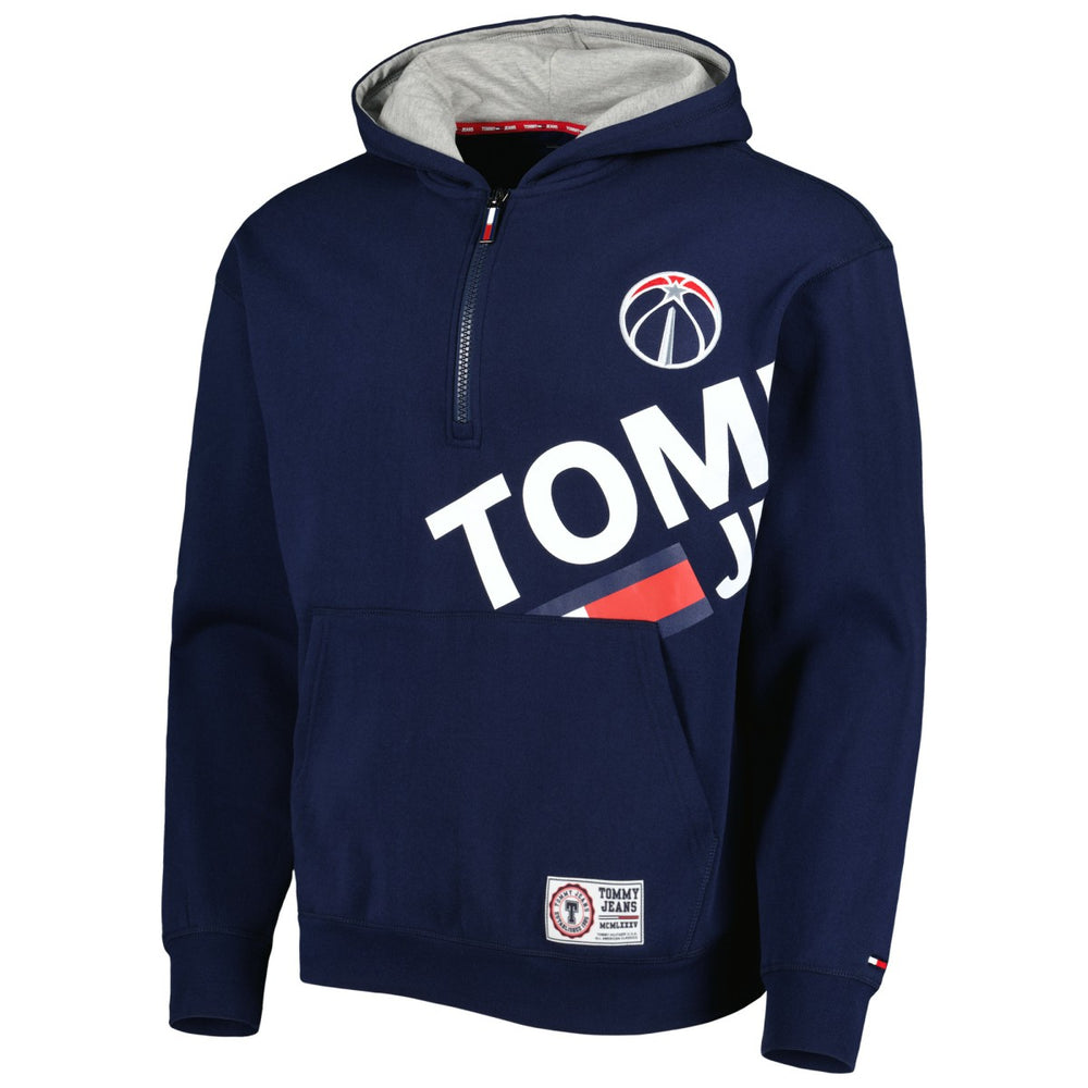 Washington Wizards Tommy Jeans Bernard Half-Zip Hoodie Navy