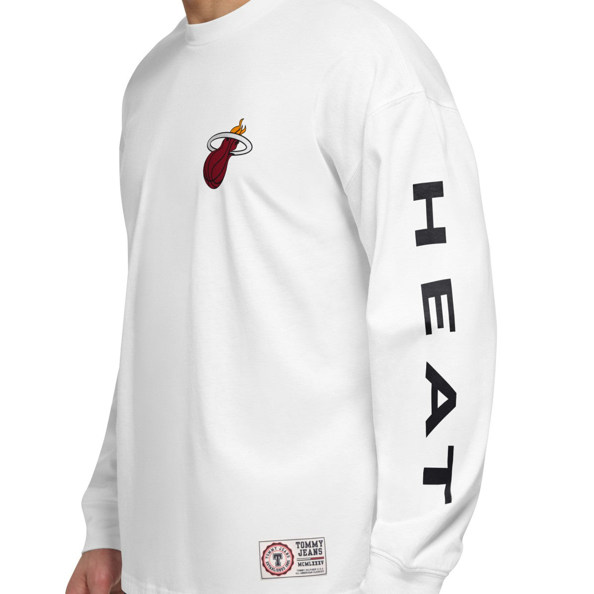 Miami Heat Tommy Jeans Matthew 2-In-1 T-Shirt & Hoodie Combo Set Black/White