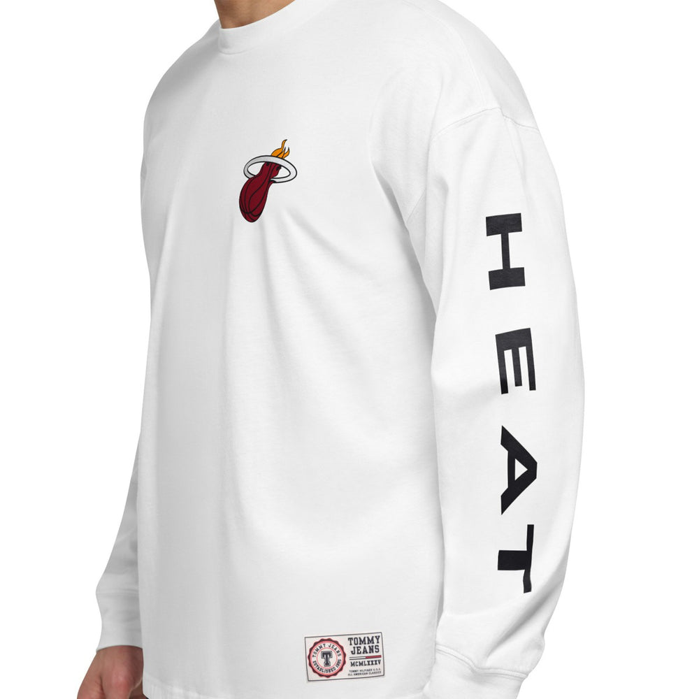 Miami Heat Tommy Jeans Matthew 2-In-1 T-Shirt & Hoodie Combo Set Black/White