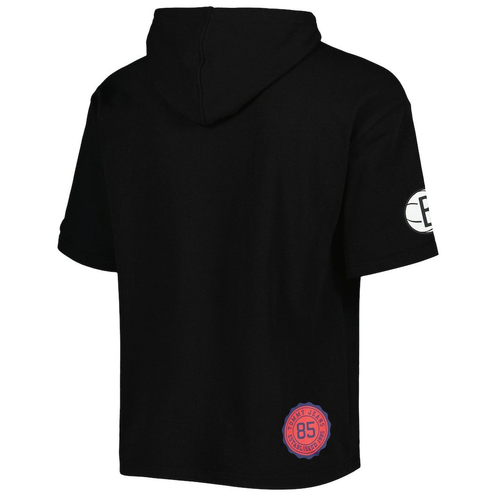 Brooklyn Nets Tommy Jeans Matthew 2-In-1 T-Shirt & Hoodie Combo Set Black/White