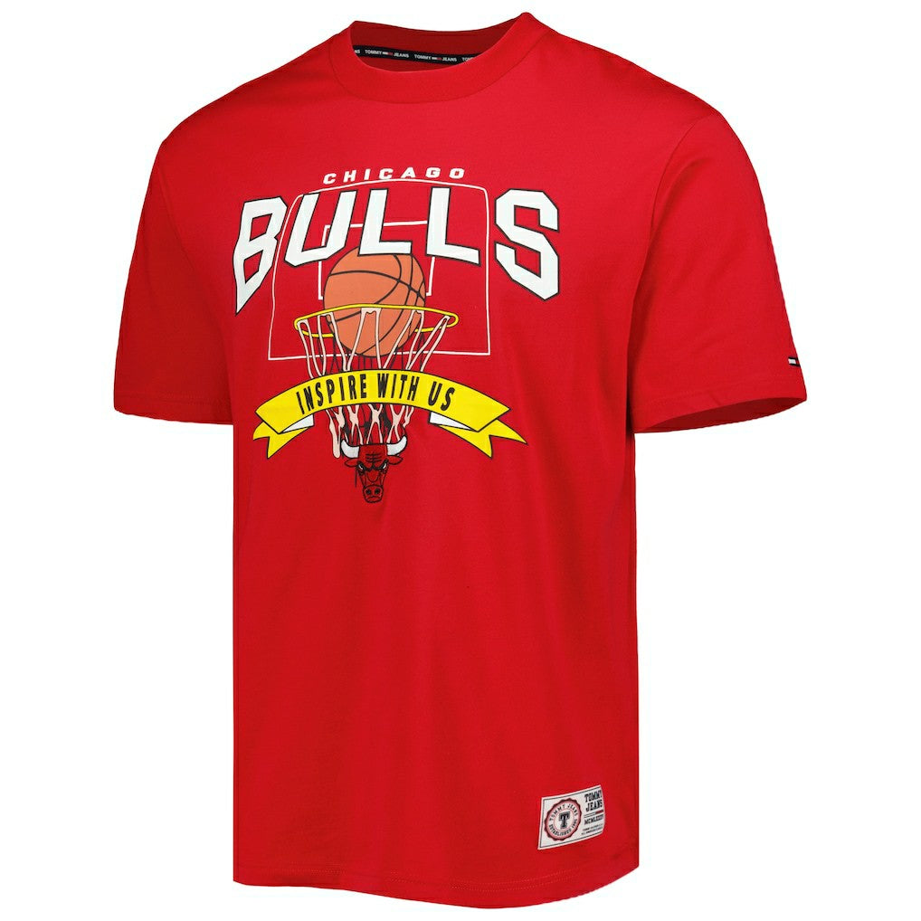 Chicago Bulls Tommy Jeans Tim Backboard T-Shirt Red
